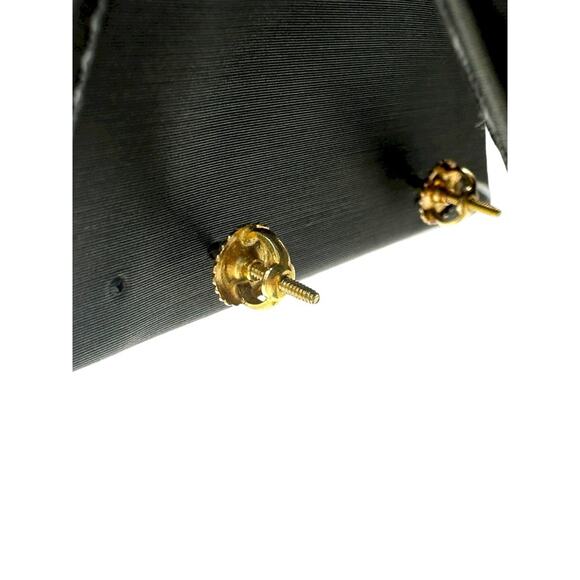 14k Yellow Gold Buttercup .15cttw Diamond Stud Earrings (13372) - Picture 2 of 7